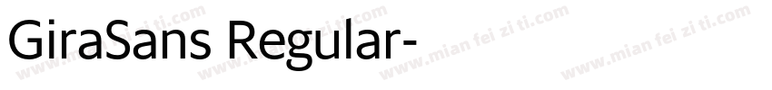 GiraSans Regular字体转换